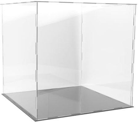Toyvian Scatola Trasparente in Acrilico per Esposizione Pallone da Calcio e Basket Custodia Anti Polvere 265X265X255 CM per Decorazione Casa e Ufficio Contenitore Multiuso per