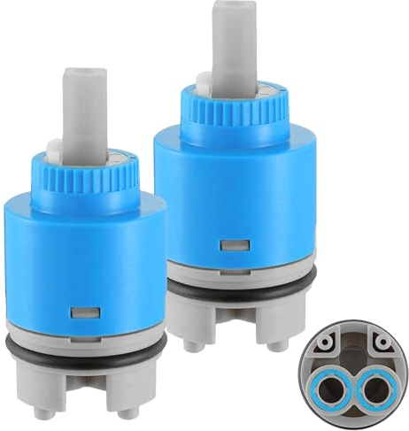 35MM Tap Cartridge, Disc Ceramic Valve Faucet Cartridge, for Kitchen and Bathroom Faucet(2Pcs)