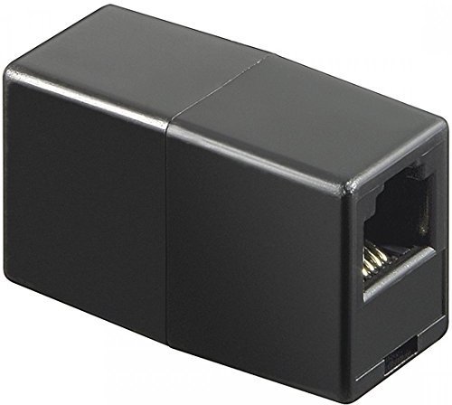 Wentronic Telefon Adapter (RJ11-Kupplung, RJ11 Buchse auf RJ11 Buchse)