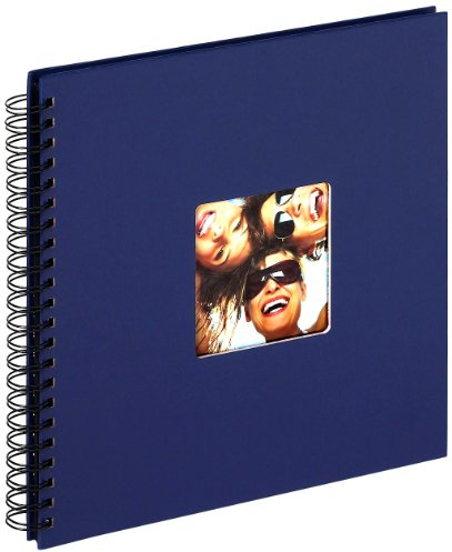 walther design Fotoalbum blau 30 x 30 cm Spiralalbum mit Cover-Ausstanzung, Fun SA-110-L
