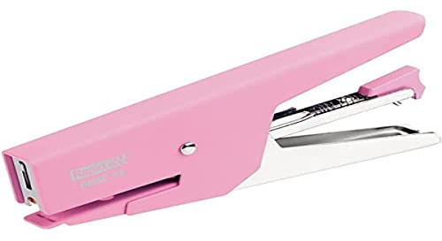Rapid BEBE 58 häfttång, 15 arkkapacitet, använder 8/4 Bébé häftklamrar, ergonomisk design, metall, rosa, 10527006