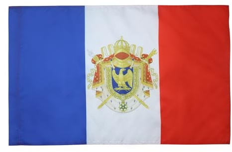 AZ FLAG Flagge Frankreich Erstes Kaiserreich 1804-1815 150x90 cm Hohlsaum | Für innen und außen Französisches Kaiserreich Napoleon dekorative Flagge doppelte Nähte und verstärkte Kanten mit Masttunnel