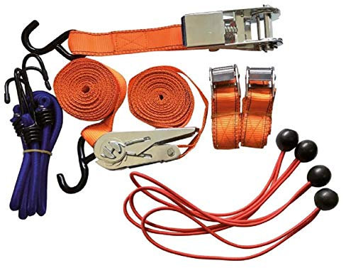 PETEX 43198400 Ladungssicherungsset, 10-teilig, Orange