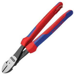 KNIPEX Tools 7402250TBKA Seitenschneider mit hoher Hebelwirkung, Mehrkomponenten-Aufsatz