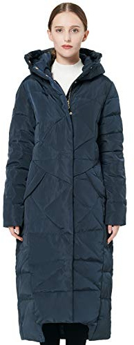 Orolay Doudoune Longue à Capuche d’Hiver pour Femme Marine XL