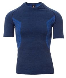 Payper THERMO PRO 160 SS Maglia termica da uomo girocollo maniche corte raglan misto poliammide poliestere Blu Royal Melange (4XL/5XL)