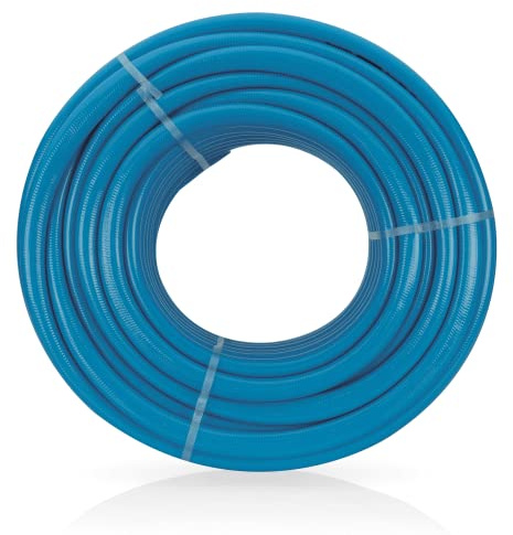 VITO Garden Gartenschlauch 25 mm (1 Zoll) 50 m | 21 bar | Premium LongLIFE | knickfrei, verdrehungsfest, formstabil, flexibel | druck- und UV-beständig | Farbe: blau