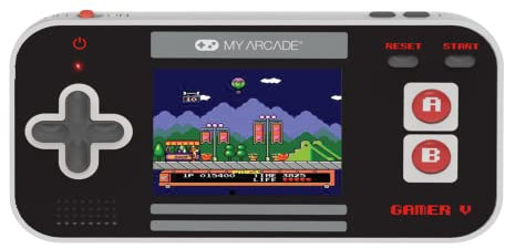 My Arcade Gamer V Classic-Red: Portable Gaming System with 220 Games, 2.5 Color Display, Pocket Size (DGUN-3911)