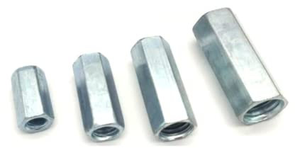 (1 Stück) Karbonstahl-Sechskant-Verbindungspfosten für mechanische und elektrische und andere Metalle, M30 x 80 mm (41 mm gegenüberliegende Seiten).
