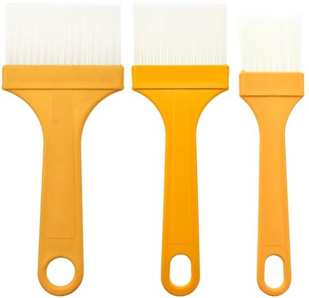 3 pack Multifunction Basting Brush for Cooking Pastry Brush Baking Food Butter Brush Dusting Brush