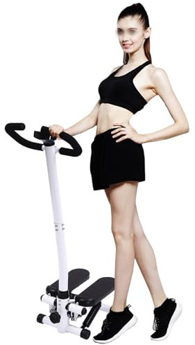 HarBin-Star Mini stepper con manubrio per casa, Up-Down Swing Stepper, Stepper Hometrainer, attrezzo da allenamento fino a 150 kg, allenamento per gambe/braccio, Home Fitness Exercise
