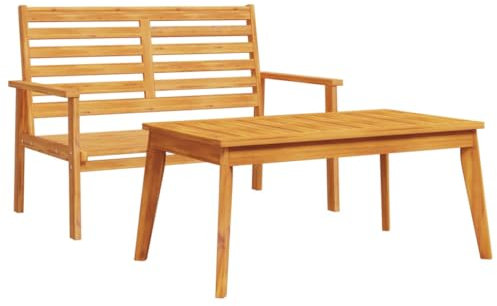 vidaXL Trädgårdsgrupp massivt akaciaträ, trädgårdssoffa, soffgrupp, träsoffa, trädgårdssoffor, soffgrupper, träsoffor, lounge, loungegrupp