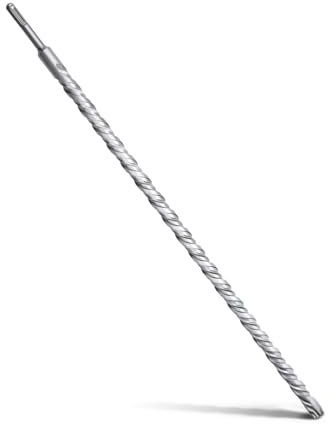 MOXPIFY SDS Plus Punta per cemento 20 x 600 mm, con 4 taglienti in metallo duro e doppia elica, per pietra e pietra naturale