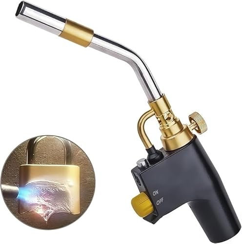 HFBT MAPP Propane Torch, Gas Torch Heavy Duty Plumbing Soldering Brazing Blow Torch for Welding, Paint Removal, Gas Cylinders Not Included