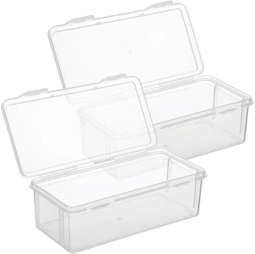 Portapane 2 contenitori trasparenti for conservare il pane, for conservare la torta, for frigorifero, frutta, alimenti, contenitori ermetici Per Conservare Pane, Muffin