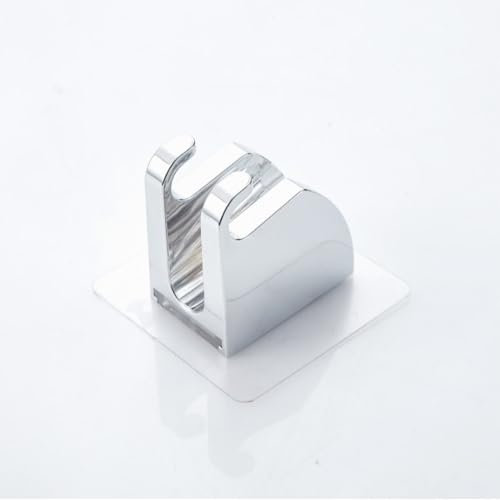 1 Pezzi Supporto per Soffione Doccia, Regolabile Supporto per Doccetta Senza Foratura, Supporto per Doccia ad Angolo Regolabile con Cuscinetto Adesivo Extra Forte, Porta Soffione Doccia con Gancio