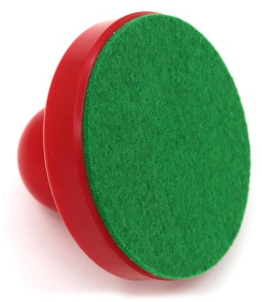Toyvian Lot de 8 Accessoires pour Hockey sur Air Rouge – 2 Pousseurs de 96 Mm, 2 Raquettes en Velours, 4 Palets Ronds de 64 Mm – Ensemble de Remplacement pour Table de Hockey D’intérieur