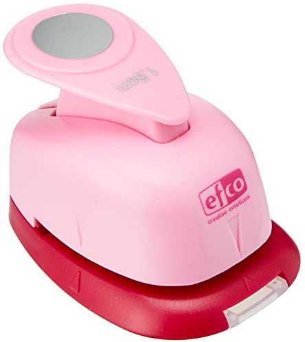 efco 1790010 Stanzer S, Kreis 5/8 Zoll Motivstanzer, Kern: Metall, Pink, 6 x 4 x 4,5 cm