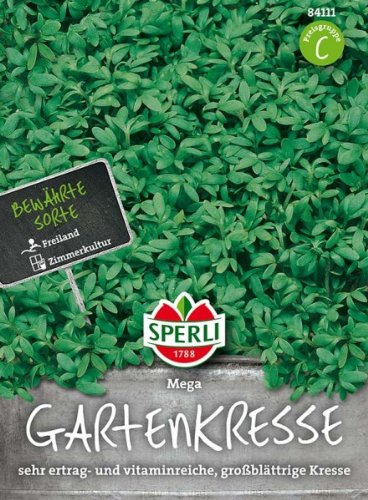 Sperli Gartenkresse Mega, großblättrig