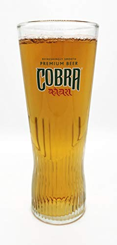 COBRA HALF PINT GLASS glassware features ridges helping keep Cobra cooler for longer.