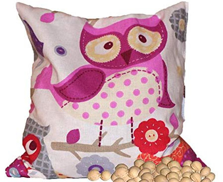 Cherry pit bags OWL (17x16cm) Cherry stone cushion