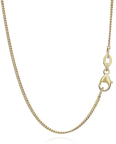 NKlaus 38cm Panzerkette 750 Gelbgold 18 Karat elegante Halskette filigrante Breite 1,1mm Collier 2g schwer 5864