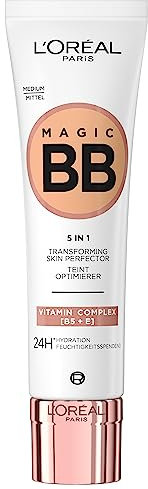 LOréal Paris BB Cest Magic Remedy, Blemish Balm Cream (BB Cream) pour un teint d'apparence naturelle, hydratante, 30 ml (pack de 3)