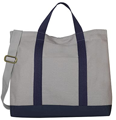 Eco Right Large Canvas Tote Bag for Men, Crossbody Tote Bags for Women for Work, Shopping & Beach