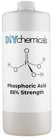 DIYChemicals Phosphoric Acid 85% – Rust Remover, Wood Stain Remover, pH Control, High Purity Orthophosphoric Acid for Metal, Fertilizers - Made in USA - 1 Pint (16 fl oz)