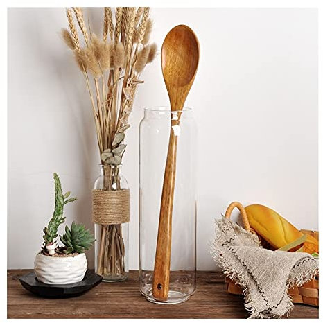 xinyuan Cucchiai Cucchiaio di Legno Gigante Gigante da 16,5 Pollici Cucchiaio di Legno a Manico Lungo per Cucinare e mescolare la Nave da Cucina della Cucina Set di Posate