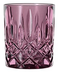 Spiegelau & Nachtmann, 4-teiliges Whiskybecher Set, Rosa Whiskygläser, Kristallglas, 295 ml, Berry, Noblesse Vintage, 104198