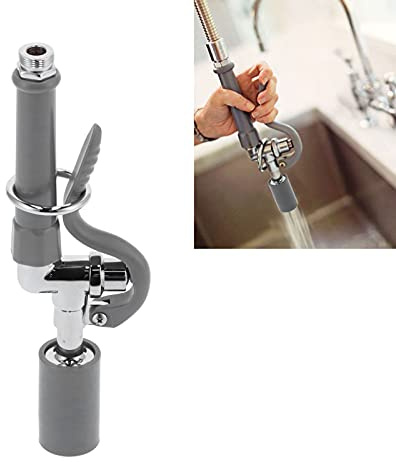 Sink Sprayer, Sink Sprayer Commercial Sink Sprayer Kitchen Sprayer Commercial Faucet Sprayer Assembly Sink Sprayer High Pressure Rinse Faucet Spray Accessory Gray