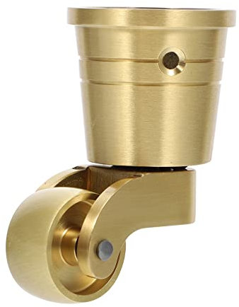 ibasenice Brass Caster Drehung Für Möbel Leise Und Robust Für Tische Stühle Und Reinem Kupfer Gefertigt Und Langlebig