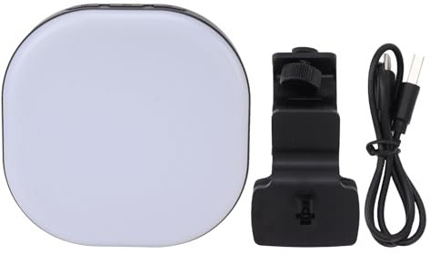 Selfie-Lichtclip – Stufenlos Dimmbares LED-Lichtpanel Für Telefon Und Computer – Vielseitiges Clip-Fill-Videolicht Mit 3000–7200 K Farbtemperatur Und 2000 MAh Akku – Inklusive SOS-Modus
