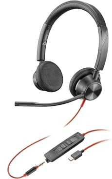 Poly Headset Blackwire C3325 Stereo USB-C/A & 3,5 mm