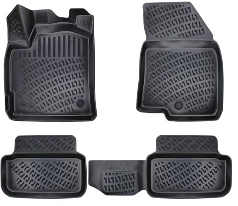 3D Gummimatten Set Passend für Dacia (16. Dacia SANDERO STEPWAY | 2020-2025 | Fußmatten)