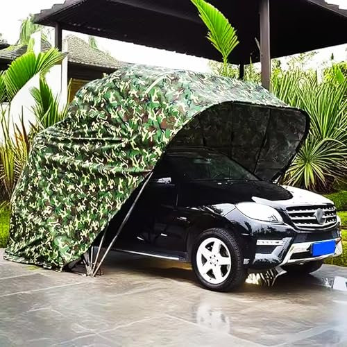 WTTTTW Auvent Pliable hydraulique pour Voiture Domestique, abri de Voiture Semi-Automatique Mobile résistant au Froid, auvent de carport en métal Robuste, abri de Garage en métal,19.6x8.8x8.2ft