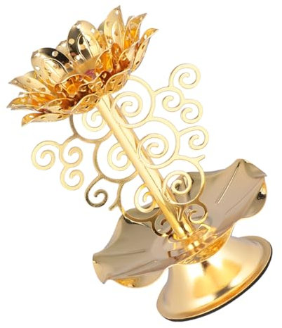 TOPBATHY 2 STK Kerzenhalter aus Legierung Desktop-Ornament High-Heel-Verzierung Hochzeit Laternen kerzengläser Vintage kerzenständer taufkerze Aromatherapie-Kerze kann Kerzensockel Golden
