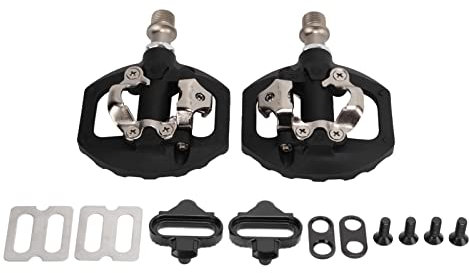 Fahrradpedale, Mehrzweck-Doppelplattform-Fahrradpedale, Aluminiumlegierung, Abgedichtete Klickpedale, Abgedichtete Lager, Mountainbike-Pedale mit Stollen für Rennräder für