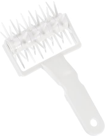 sourcing map Pizza Dough Docker Roller Plastic Pastry Bubble Docker Roller with Spikes Pizza Oven Accessories for Home and Commercial Pizza Cookie Pie Pastry Bread (18.5cm/ 7.3)