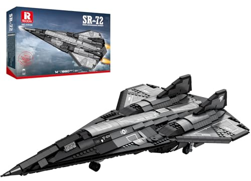 Reobrix Avion de Chasse de Reconnaissance SR-72, kit de Construction pour Adultes, Jouets d'avion Militaire, 33039 Maquette d'avion Collection aéronautique, Cadeaux garçons et Filles 14+