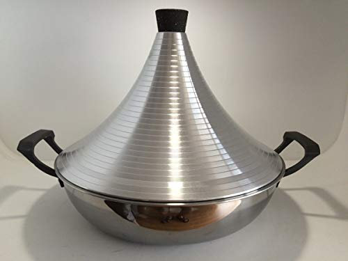Tajine antiadhésif en Acier Inoxydable, cocotte-Minute antiadhésive, cocotte-Minute à Couvercle Haut, cocotte-Minute électromagnétique, cocotte-Minute Marocaine, 24 cm, 21-303 (Couleur : COC