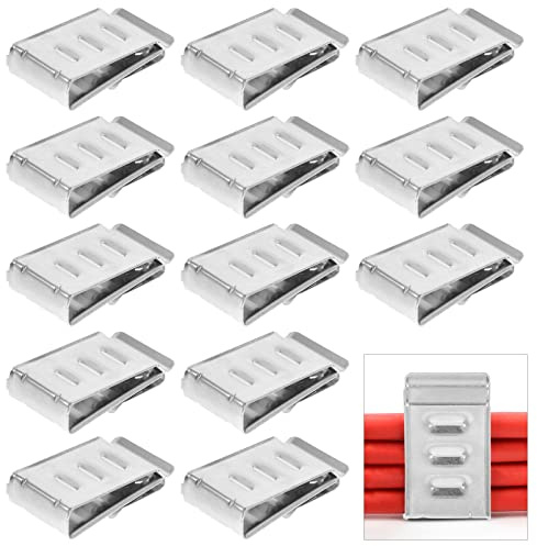 SHINEOFI Abrazaderas para Cables Fotovoltaicos 20 Piezas Clip de Cable Liberación Rápida Diseño Cóncavo Módulo Solar Instalación Eléctrica Hogar