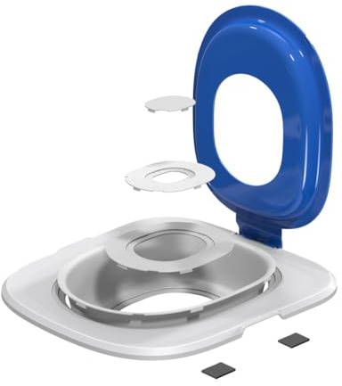 Kit de Entrenamiento de Inodoro para Gatos | Kit de Entrenamiento para IR al baño para Gatos y Caja para Gatos (Azul)