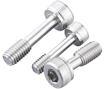 WENH Tornillos cautivos de cabeza hueca hexagonal de acero inoxidable 304, M2, M2.5, M3, M4, M5, cabeza cilíndrica, pernos antiaflojamiento de media rosca(M5x50mm-(5Pcs))