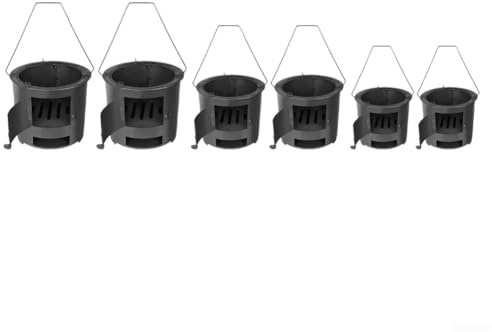 Réchaud de camping portable d'extérieur avec construction en acier, capacité de carburant de biomasse pour la cuisson avec du bois, du charbon, des branches ou des feuilles, compact (A)