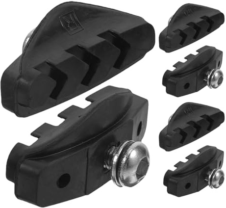 Toyvian 3 Par Road Bike Brake Pads Kit Efficient Heat Dissipation Low Noise Cycling Brake Blocks Easy Replacement For Compatible Road Bicycle Models