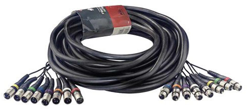 Stagg 25018307 SML15/8XF8XM E Multicore Kabel (15 m, 8 XLRf auf 8XLRm)