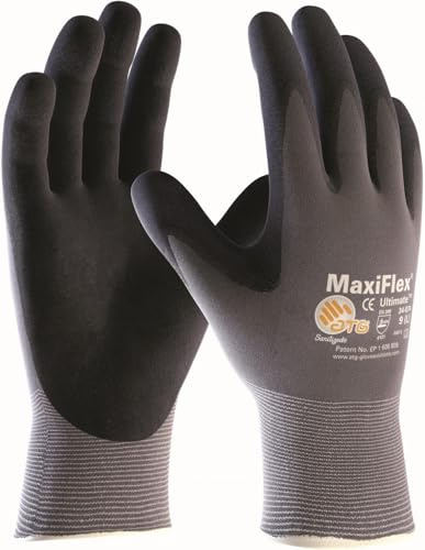 MAXIFLEX ULTIMATE Nylon-Strickarbeitshandschuhe 12 PAAR, 10