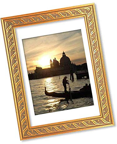 Neumann Bilderrahmen Plastik-Rahmen Venezia'' 20 x 30 cm Gold verziert, 33 mm breites Profil